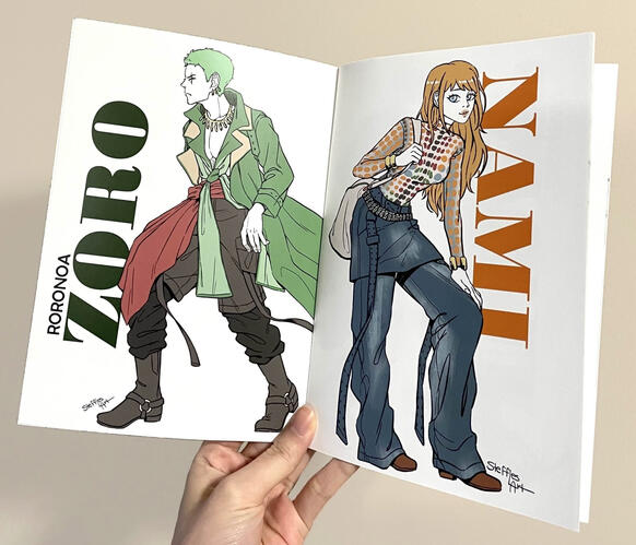 Zine Page - Zoro & Nami
